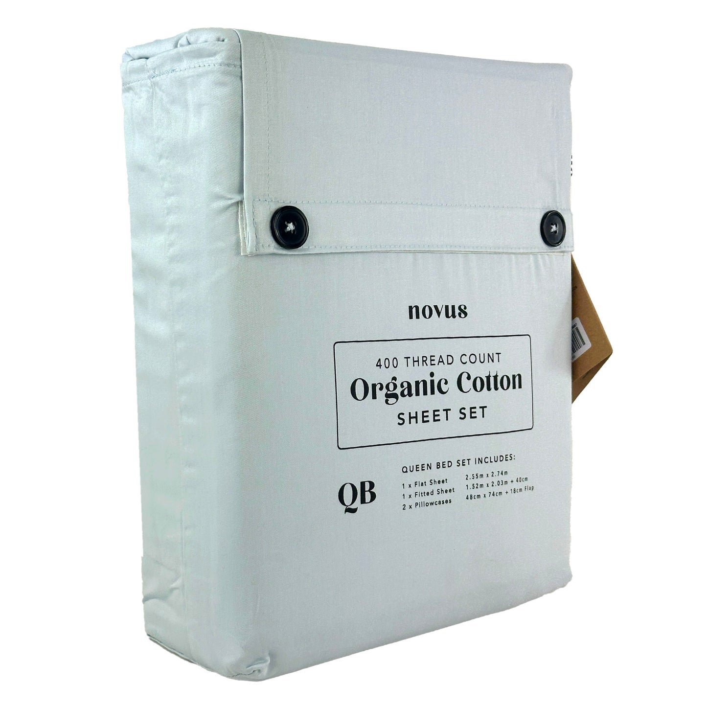 Novus 400TC Organic Cotton Sheet Set, Blue