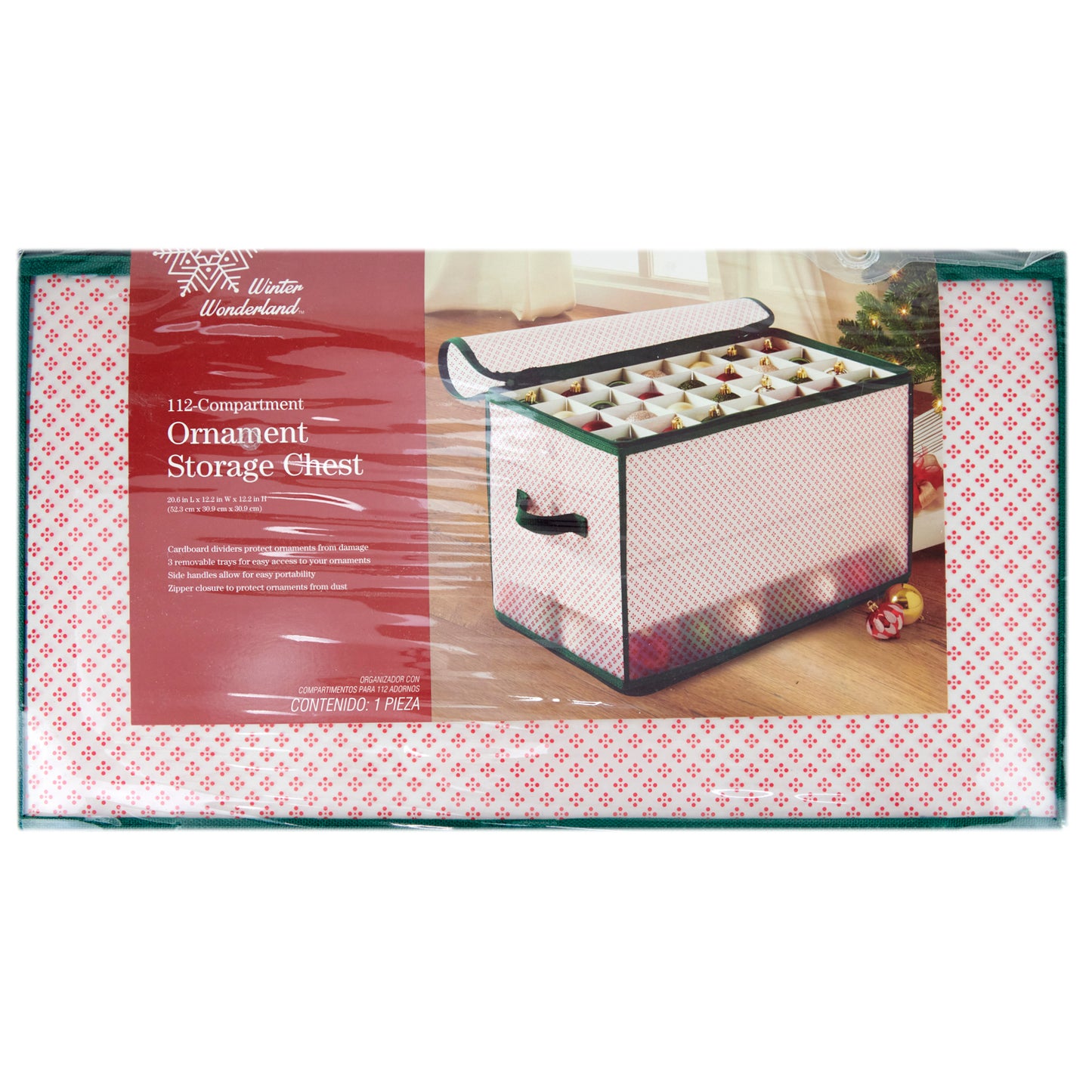 Christmas Ornament Storage Chest 112 Compartment