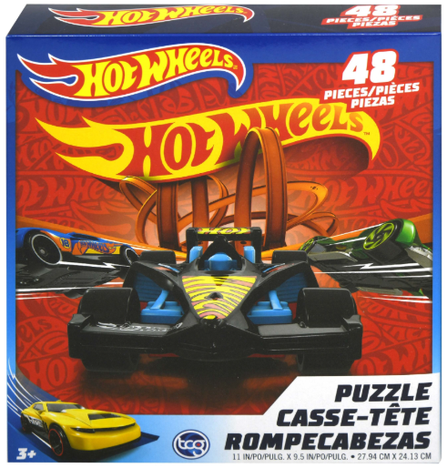 48-Piece Jigsaw Puzzle Hotwheels Kid Premier Scorpion - 7x1.5x8.25