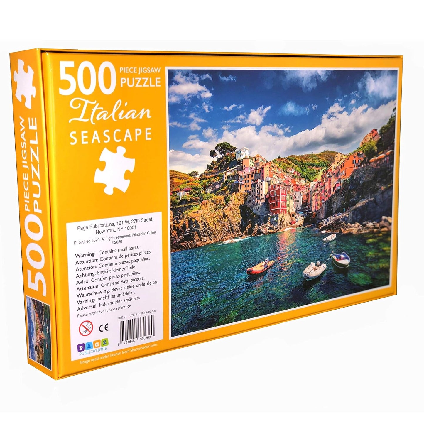 500-Piece Jigsaw Puzzle, Italian Seascape