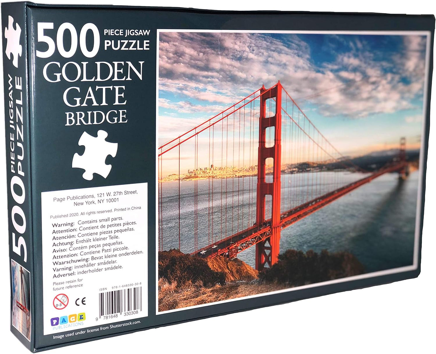 500-Piece Jigsaw Puzzle, Golden Gate