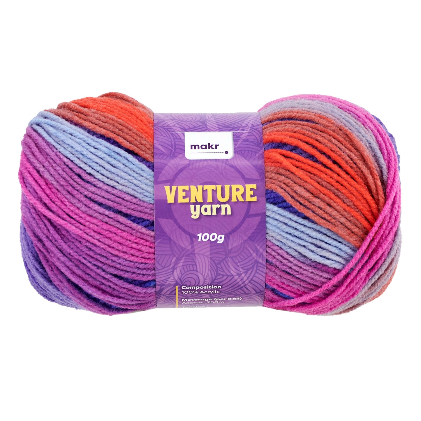 Makr Venture Crochet & Knitting Yarn, 100g Acrylic Yarn
