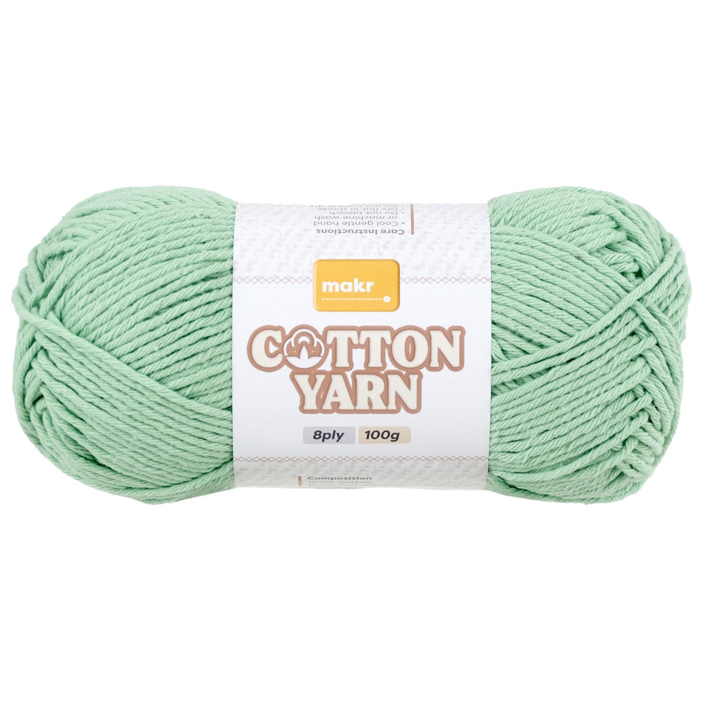 Makr Cotton Crochet & Knitting Yarn 8Ply, 100g Cotton Yarn