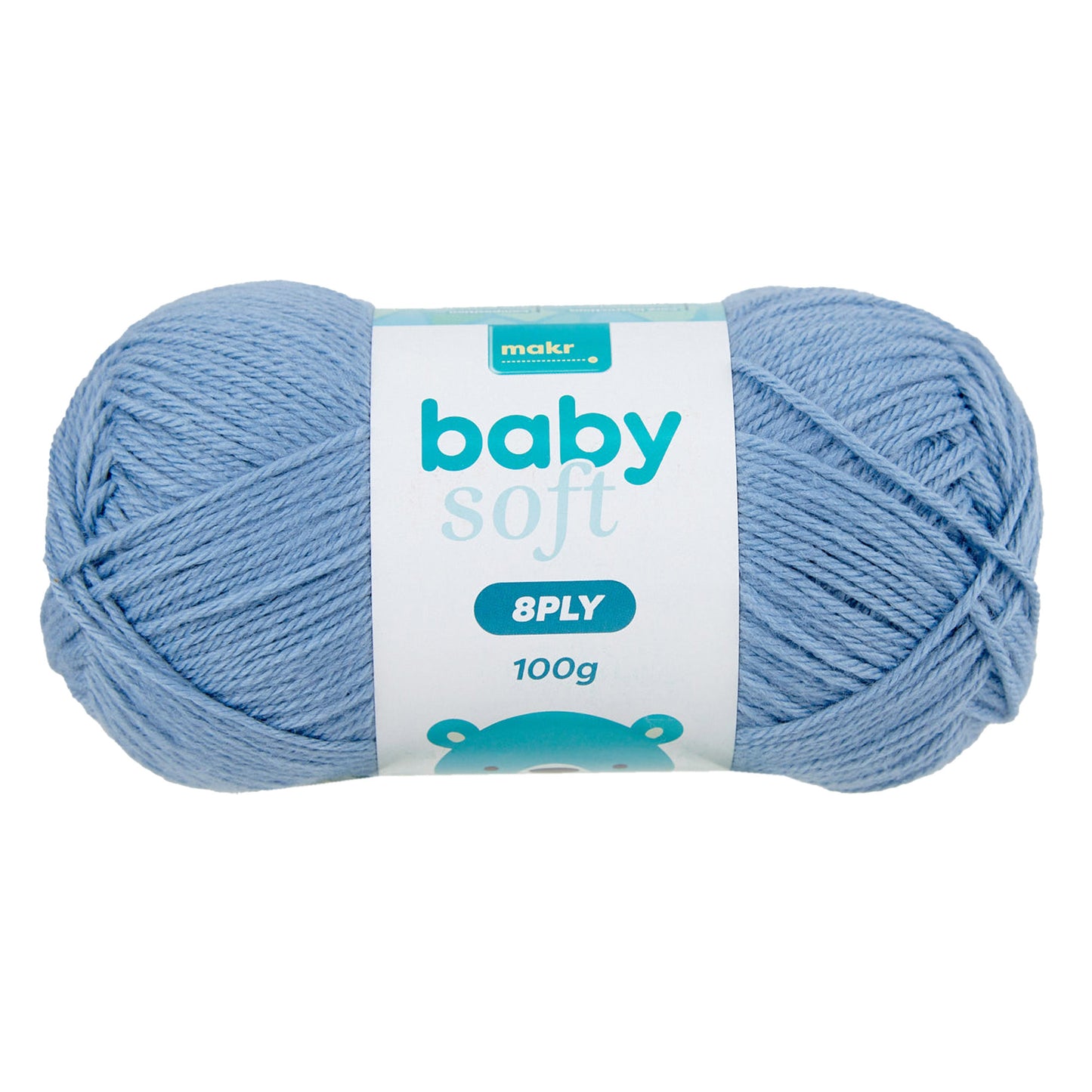 Makr Baby Soft Crochet & Knitting Yarn 8ply, 230m Acrylic Nylon Blend Yarn