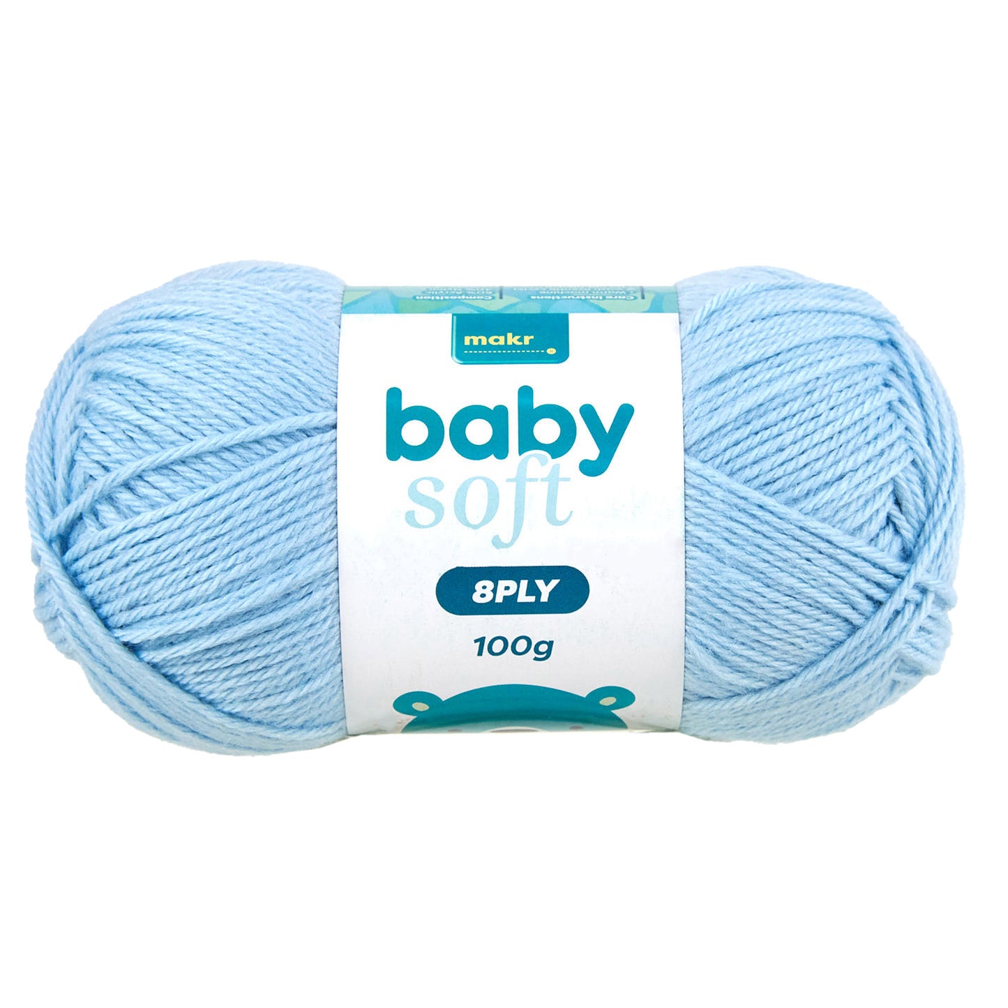 Makr Baby Soft Crochet & Knitting Yarn 8ply, 230m Acrylic Nylon Blend Yarn