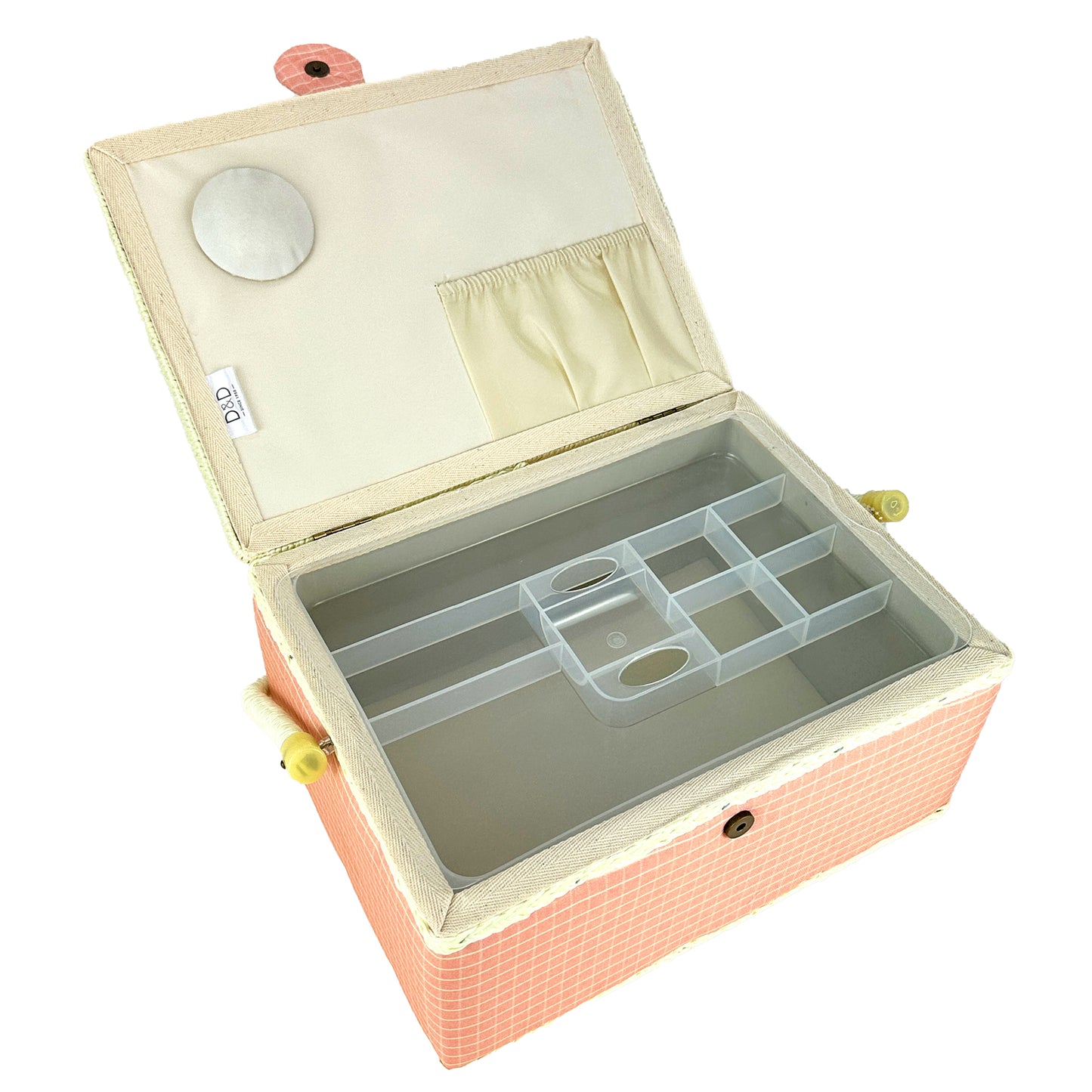Sewing Basket, G Pink- 30.5x23x16cm