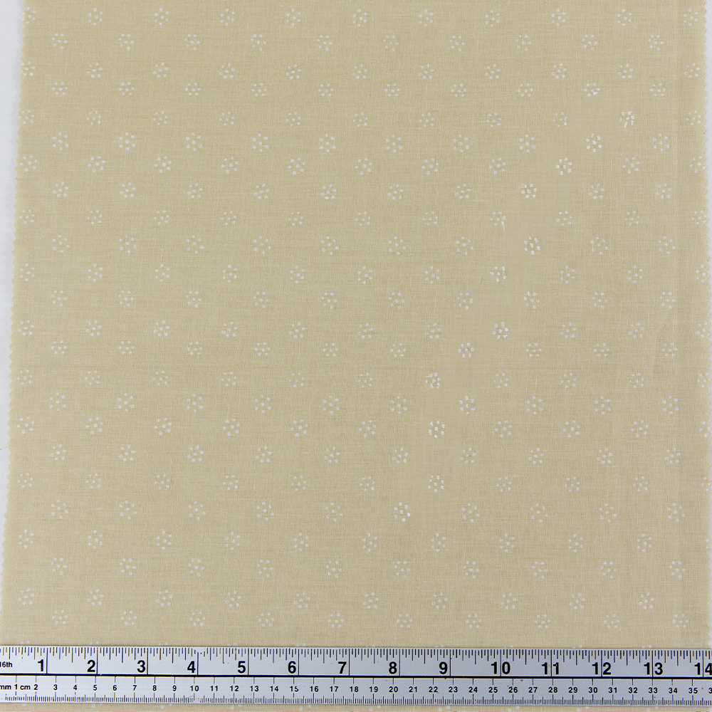 Print Craft & Quilting Fabric, White Circles- Width 112cm