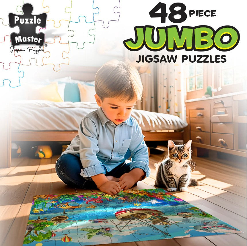 48-Piece Jumbo Floor Jigsaw Puzzle, Fishermans Wharf