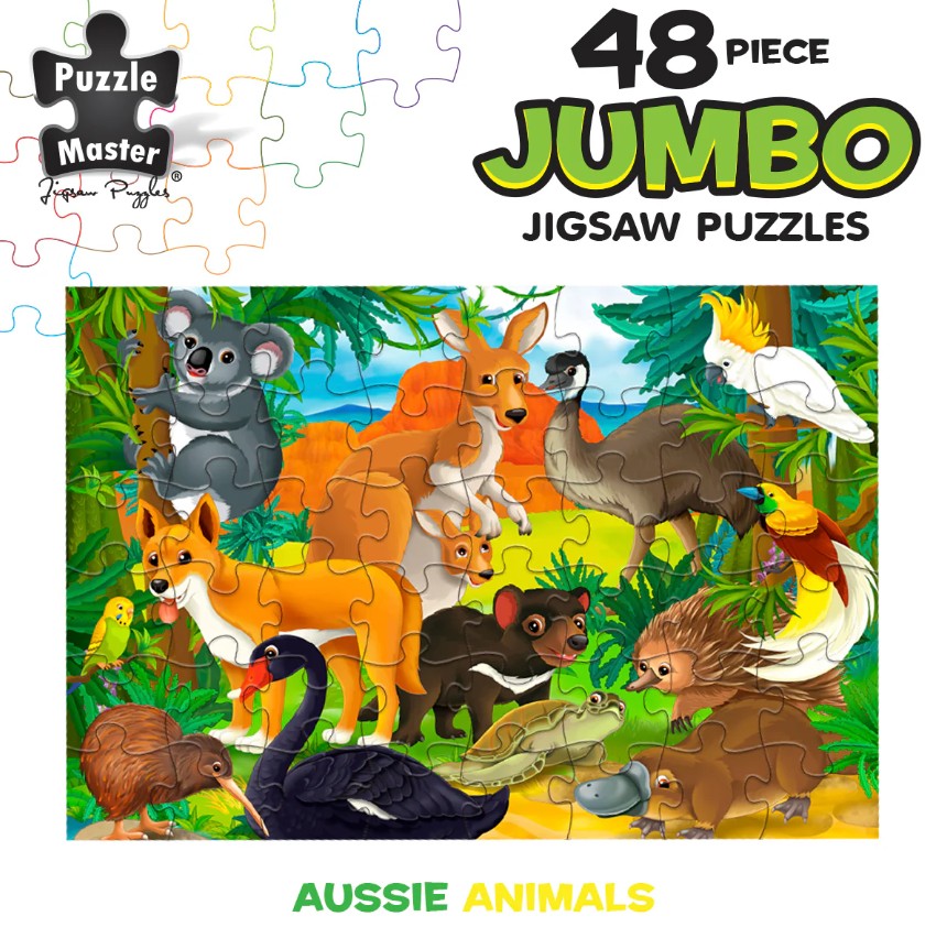 48-Piece Jumbo Floor Jigsaw Puzzle, Aussie Animals