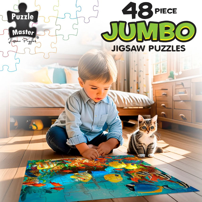 48-Piece Jumbo Floor Jigsaw Puzzle, Underwater Shipwreck