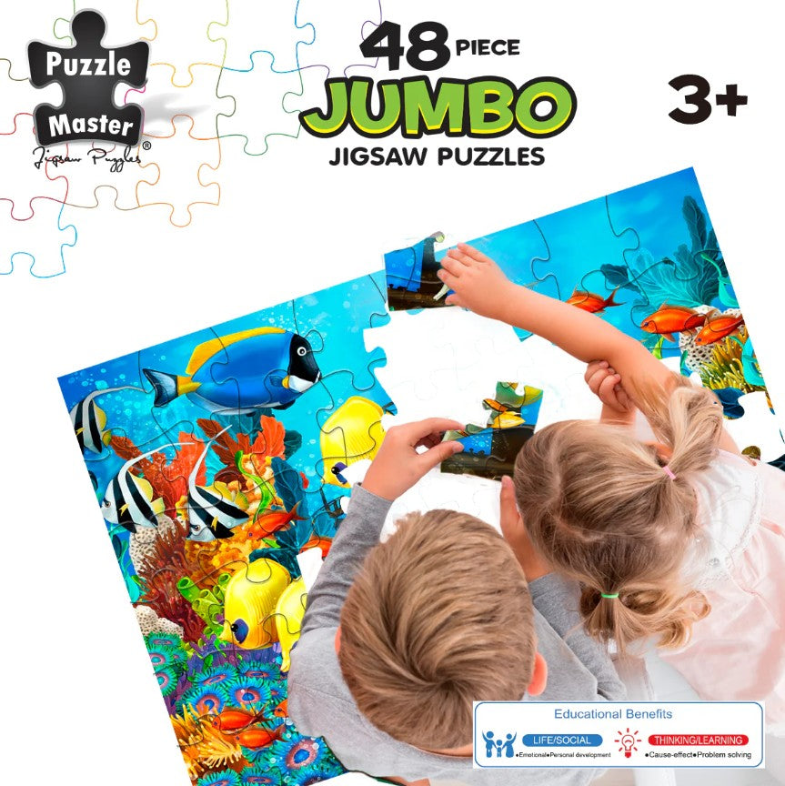 48-Piece Jumbo Floor Jigsaw Puzzle, Underwater Shipwreck