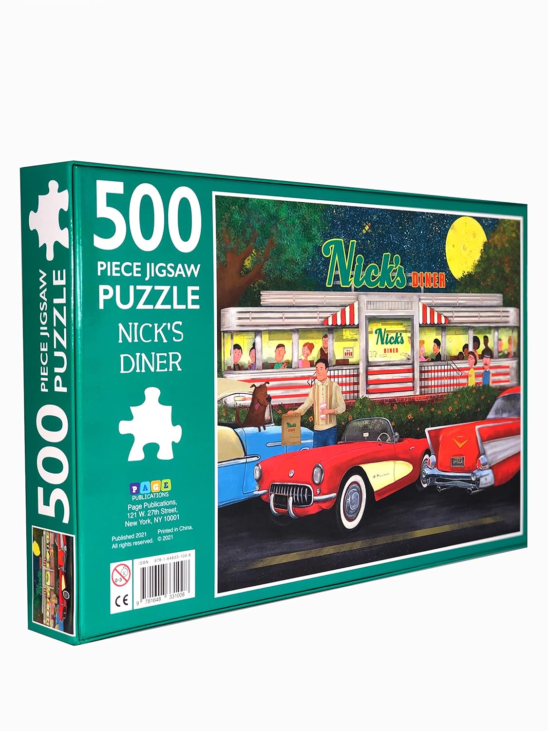 500-Piece Jigsaw Puzzle, Nicks Diner