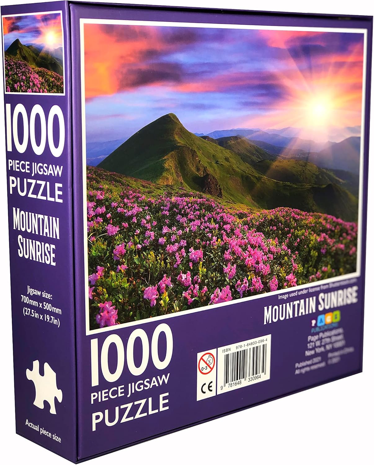 1000-Piece Jigsaw Puzzle, Mountain Sunrise