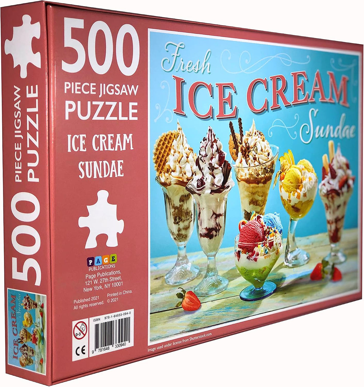 500-Piece Jigsaw Puzzle, Ice Cream Sundae