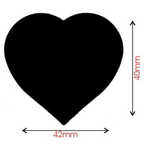 Sullivans Craft Punch, Heart Round- 42mmx40mm