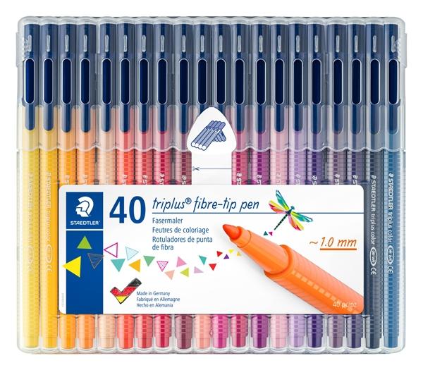 Staedtler Triplus Color Fine-Tip Pen, Assorted-40pc – Lincraft