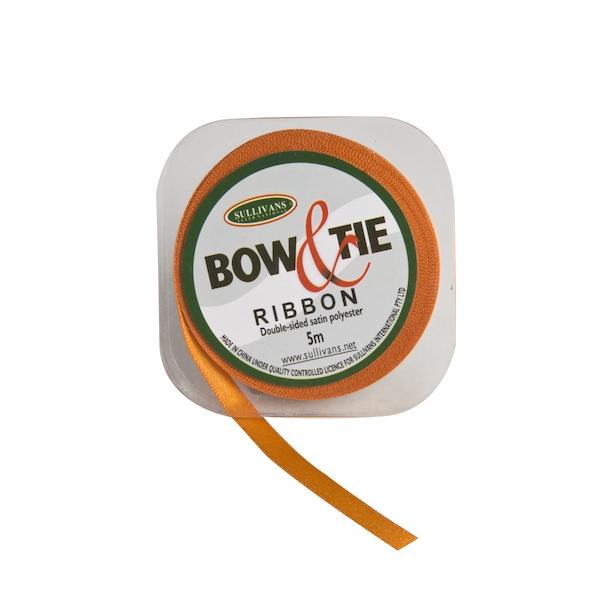 Satin Ribbon, White- 6mm x 5m