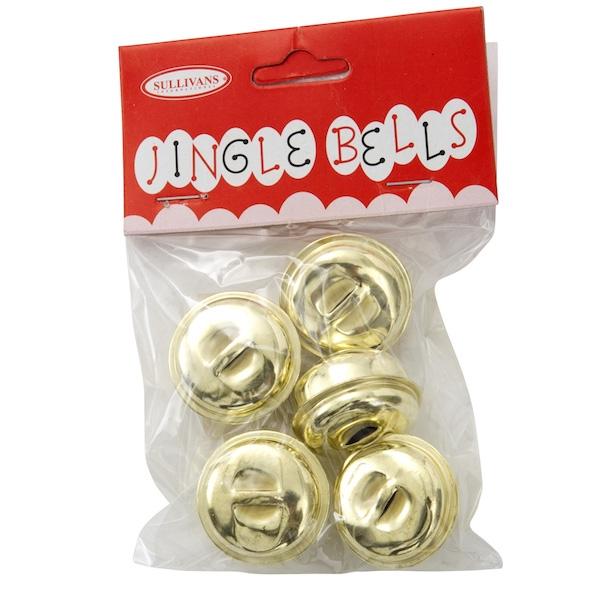 Sullivans Jingle Bells, Gold 25mm- 5pc – Lincraft
