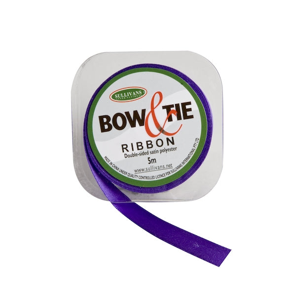 Satin Ribbon, White- 12mm x 5m