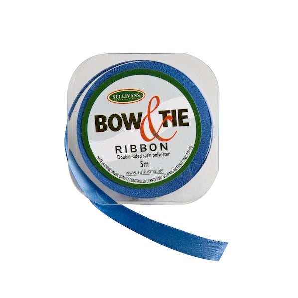 Satin Ribbon, White- 12mm x 5m