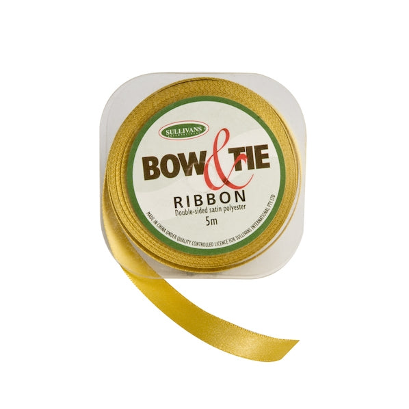 Satin Ribbon, White- 12mm x 5m