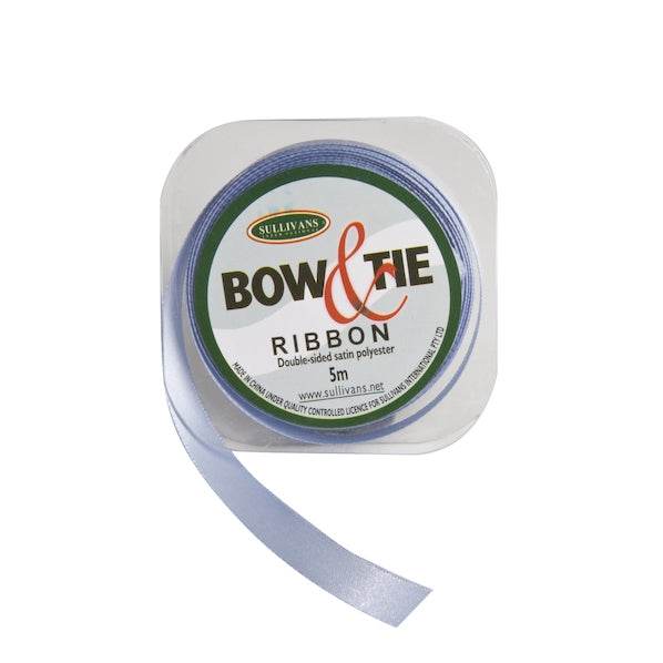 Satin Ribbon, White- 12mm x 5m