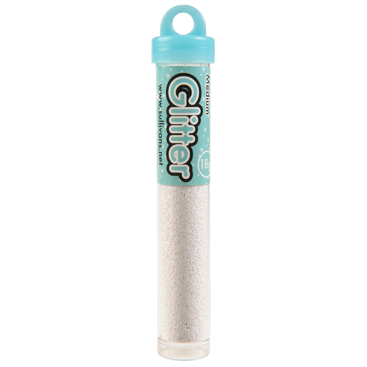 Sullivans Medium Glitter, White- 18g