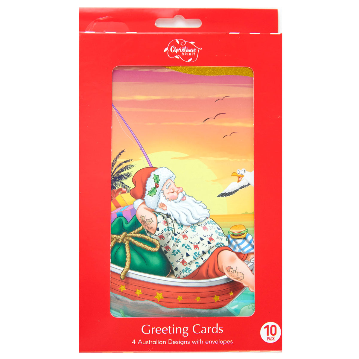 Christmas Greeting Cards 10pk, 115x177mm