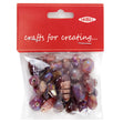 Arbee Glass Beads Mix, Purple- 50g