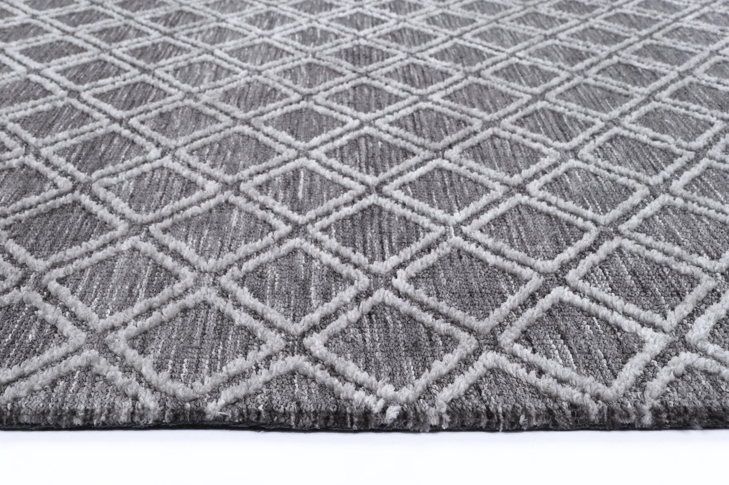 Ambarsar Ajnala Grey Cotton Blend Rug