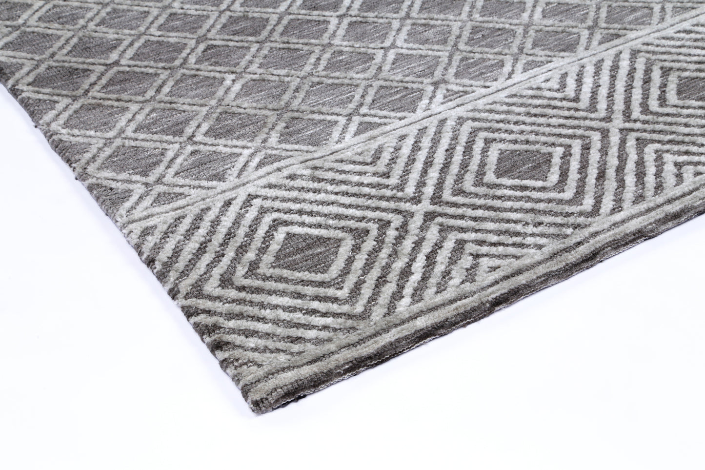 Ambarsar Ajnala Grey Cotton Blend Rug
