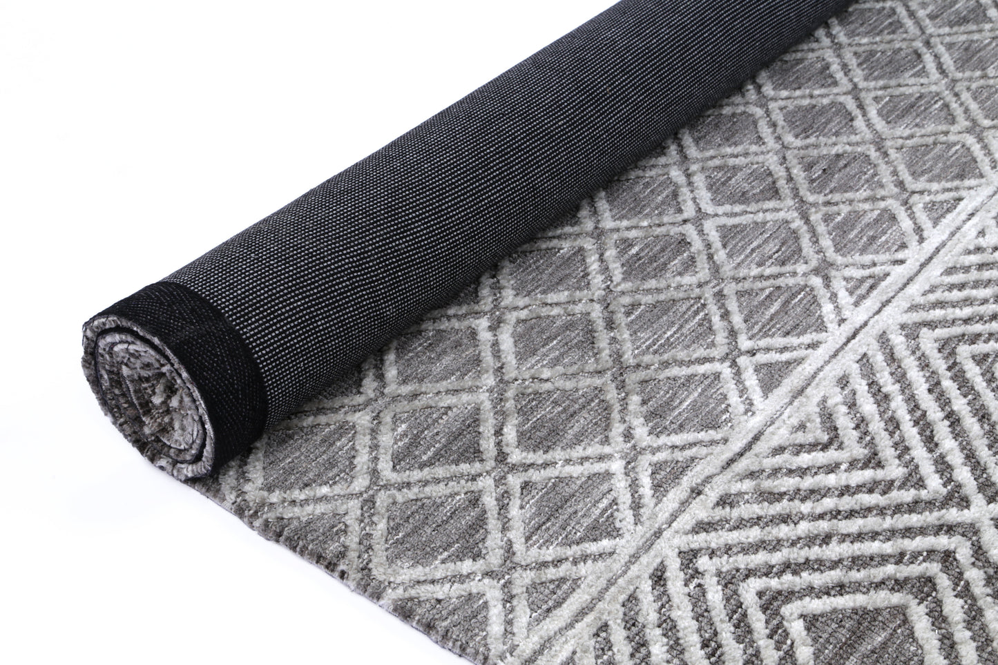 Ambarsar Ajnala Grey Cotton Blend Rug