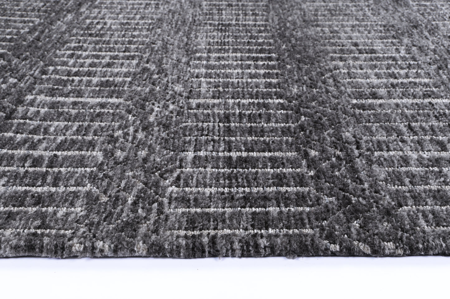 Ambarsar Attari Grey Cotton Blend Rug