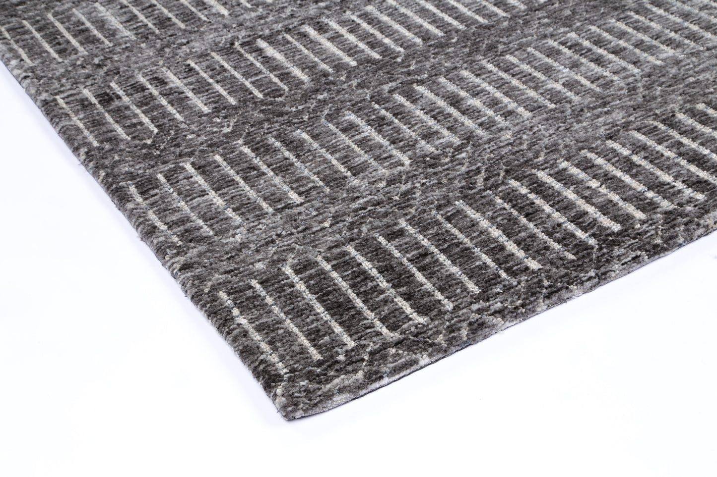 Ambarsar Attari Grey Cotton Blend Rug