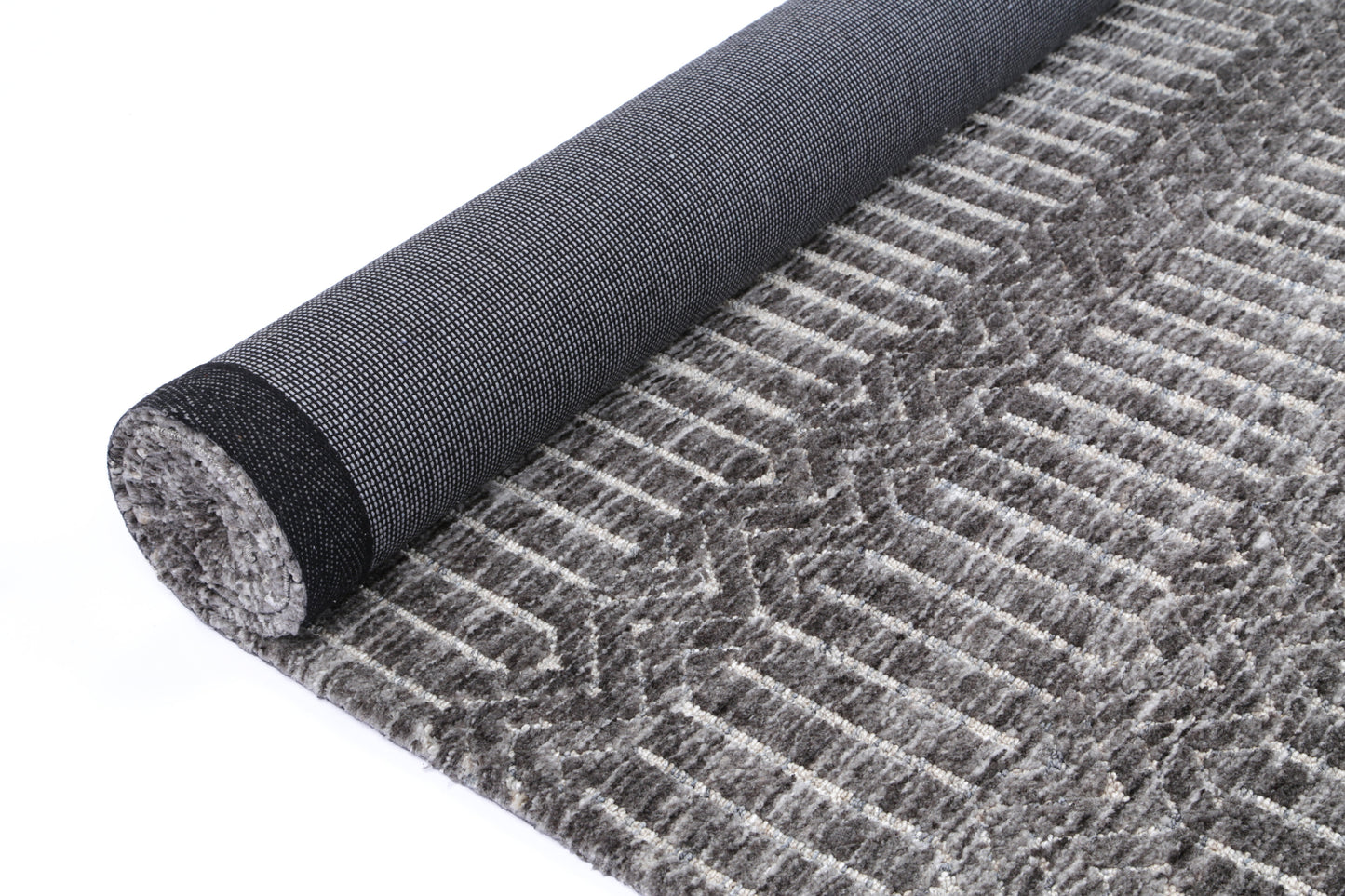 Ambarsar Attari Grey Cotton Blend Rug