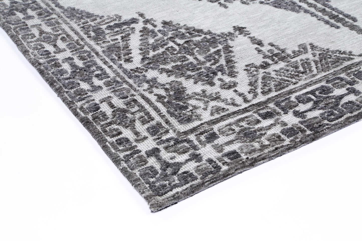 Ambarsar Beas Grey Cotton Blend Rug