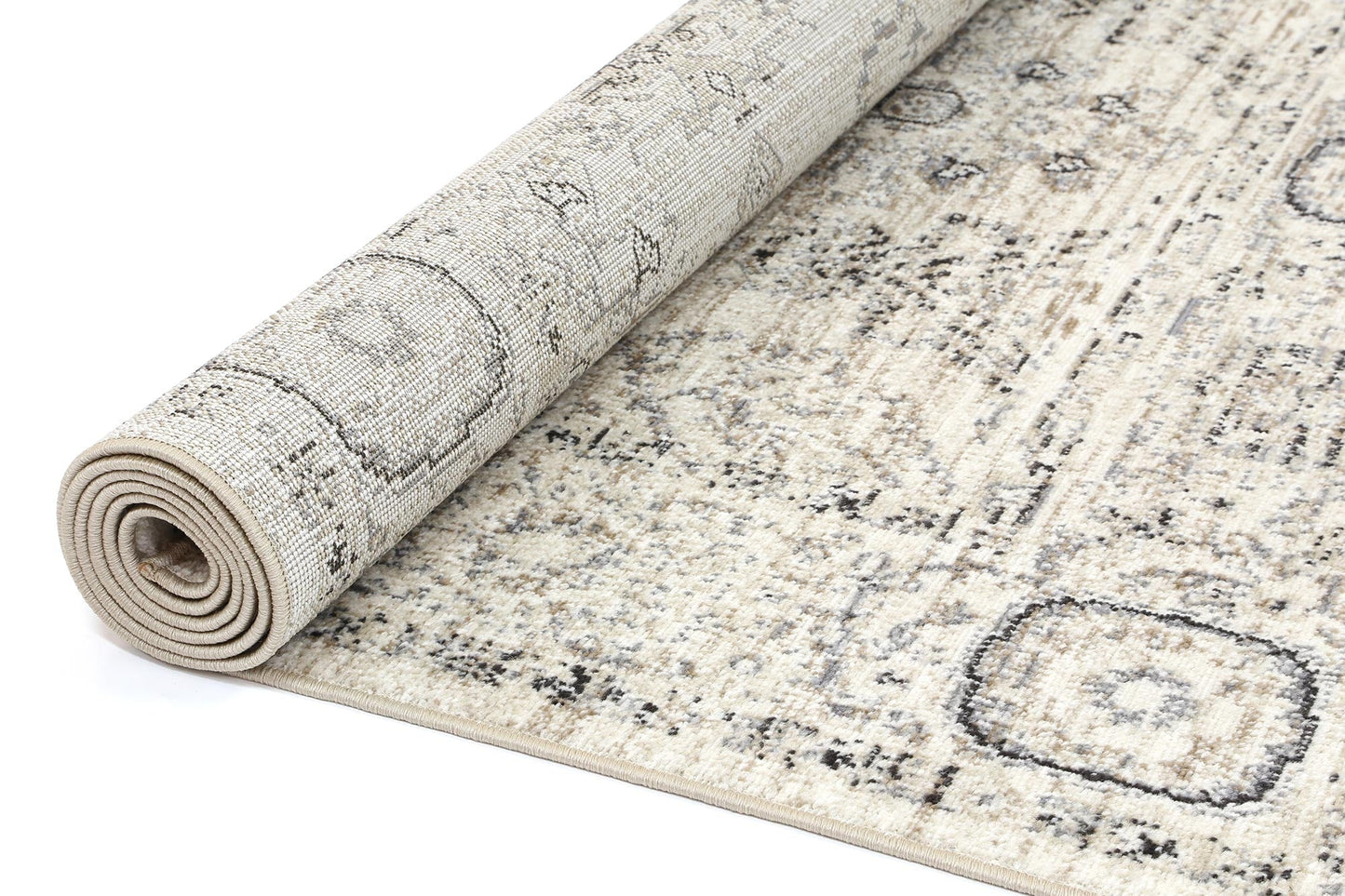 Ario Tapestry Traditional Cream Rug