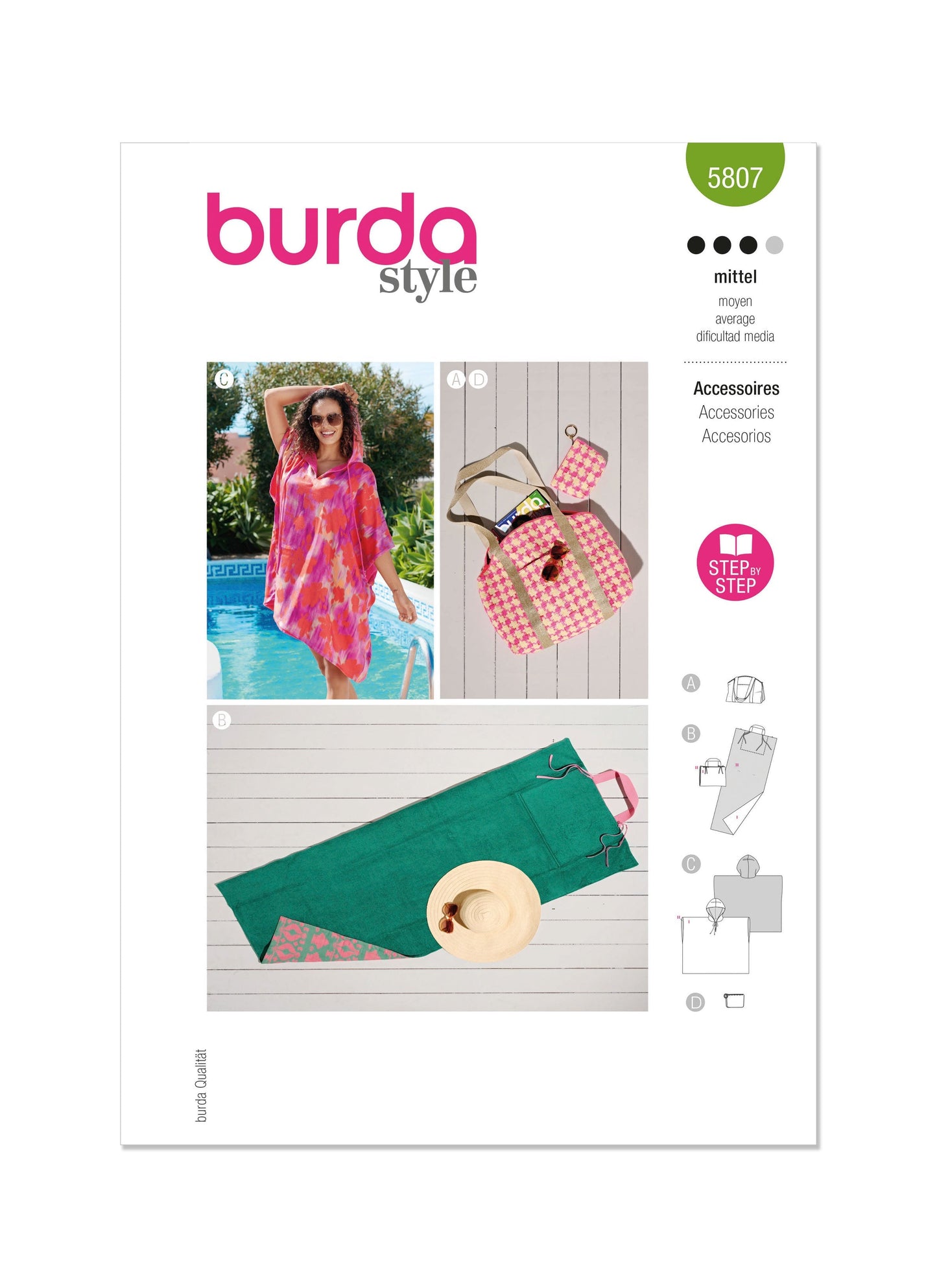 Burda Pattern X05807 Accessories