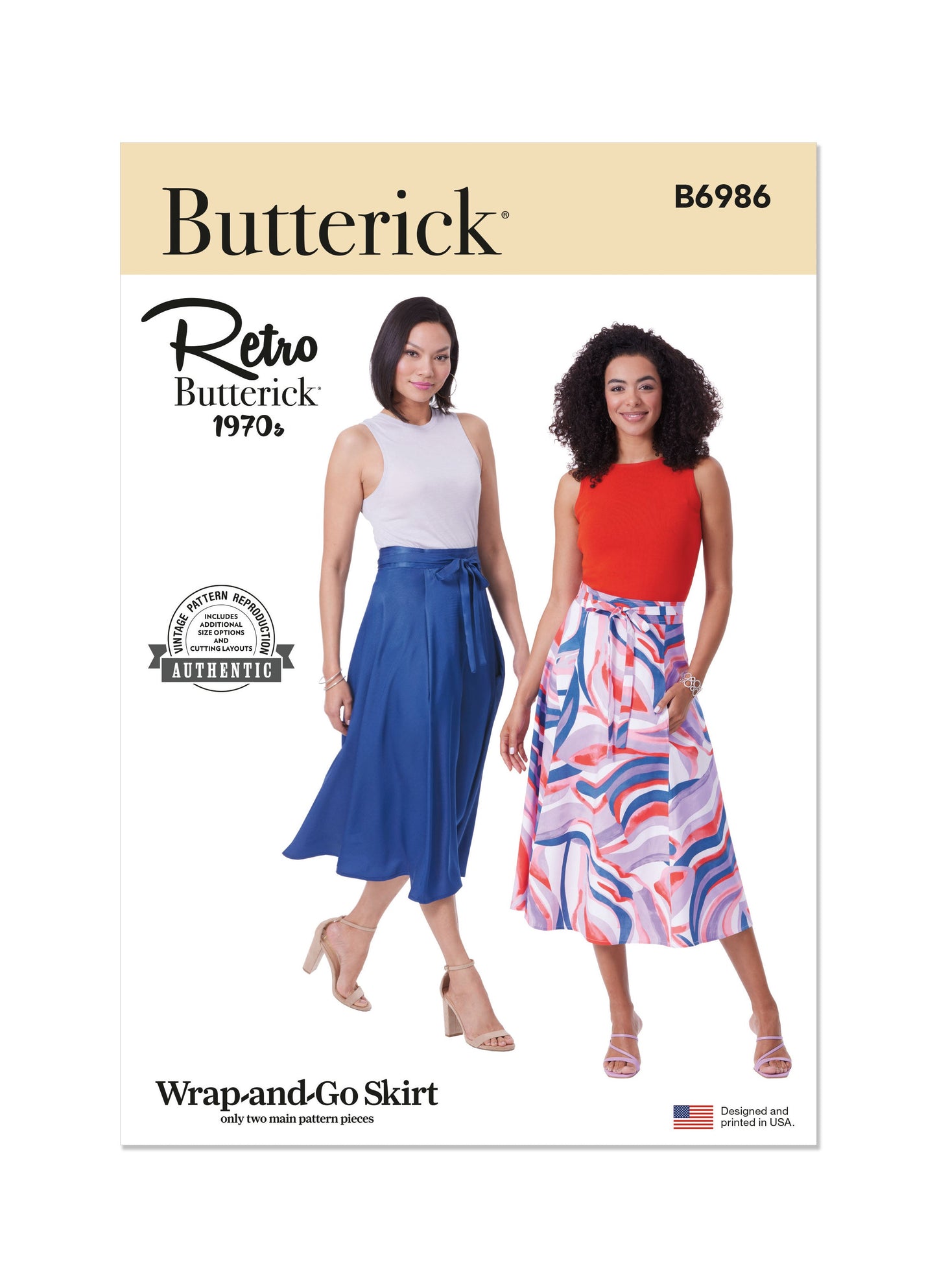 Butterick Pattern B6986 Misses' Skirt Pants