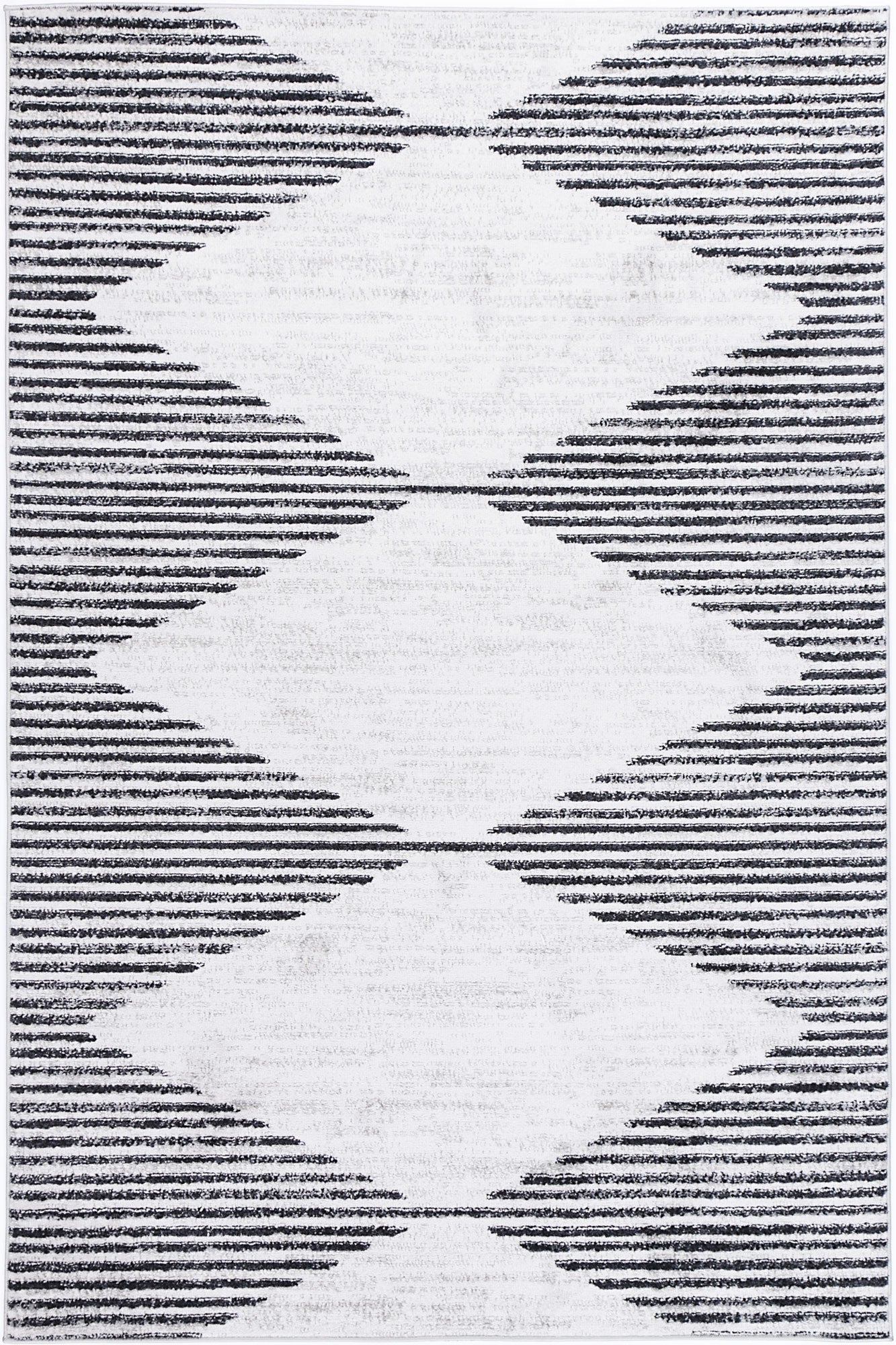 Christina Diamond Charcoal Contemporary Rug