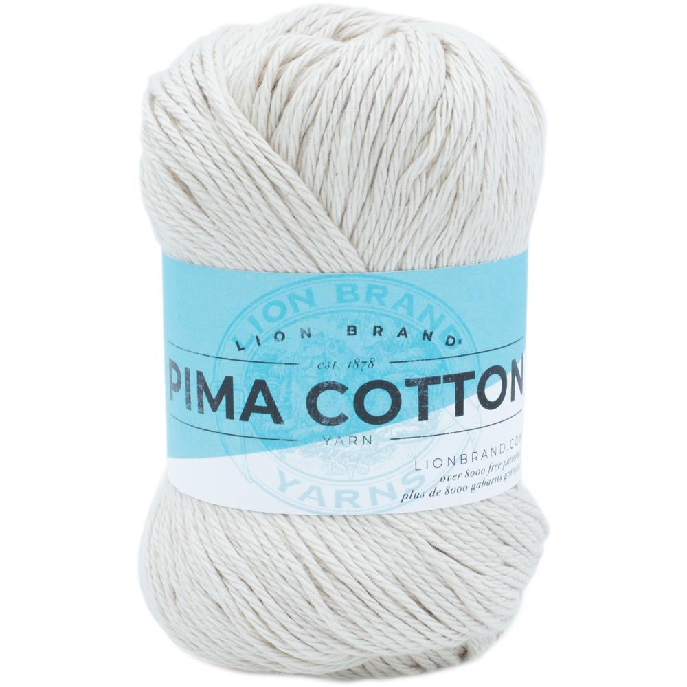 Lion Brand Pima Cotton Crochet & Knitting Yarn, 85g Cotton Yarn