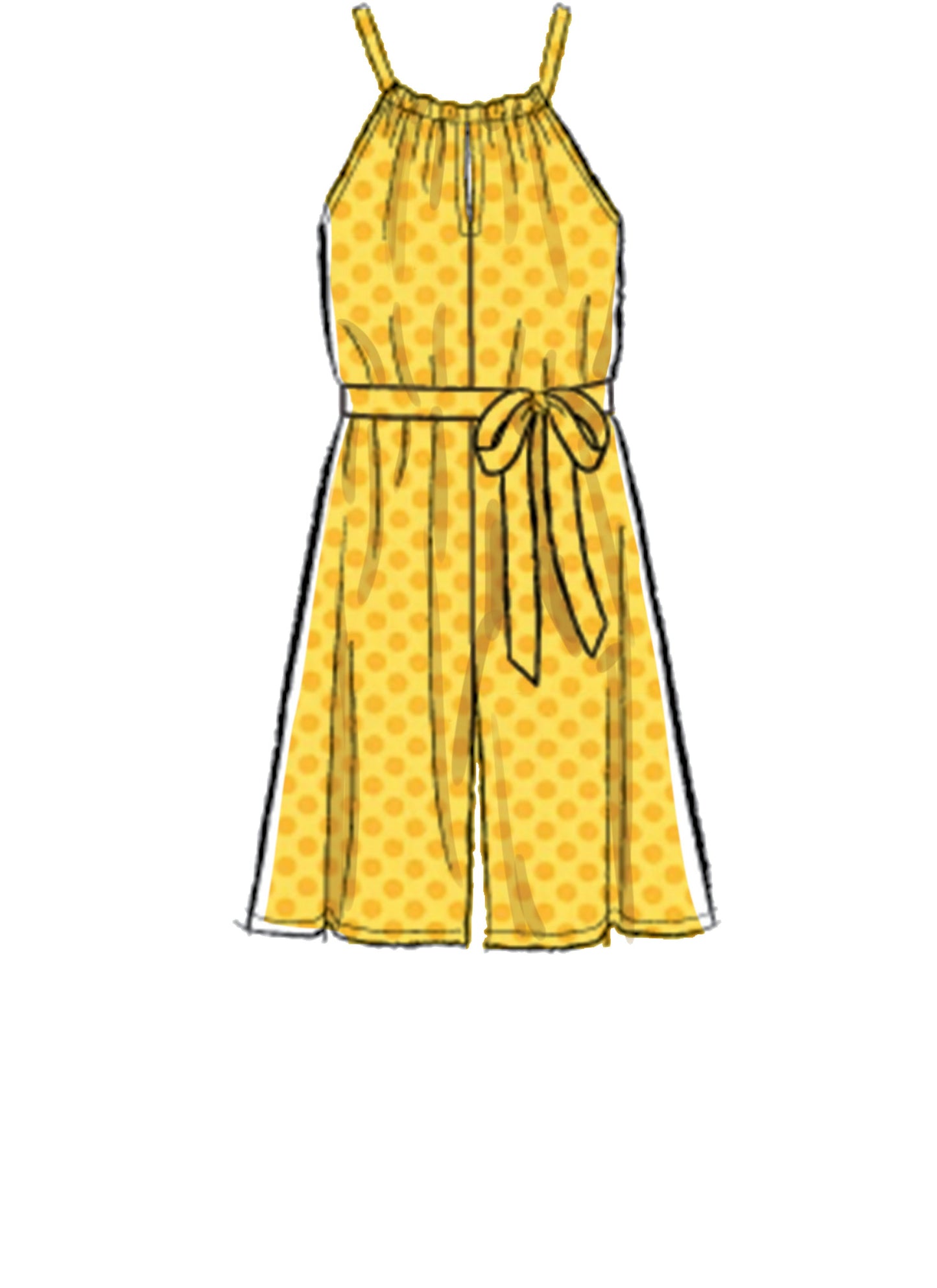McCall's Pattern M7917 Children's and Girl's Romper, Jumpsuit and Belt