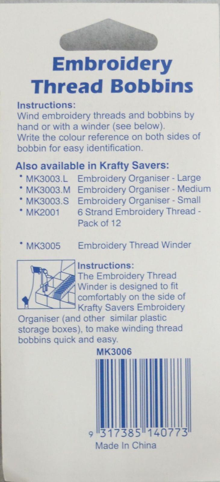 Embroidery Thread Bobbins, 30pk