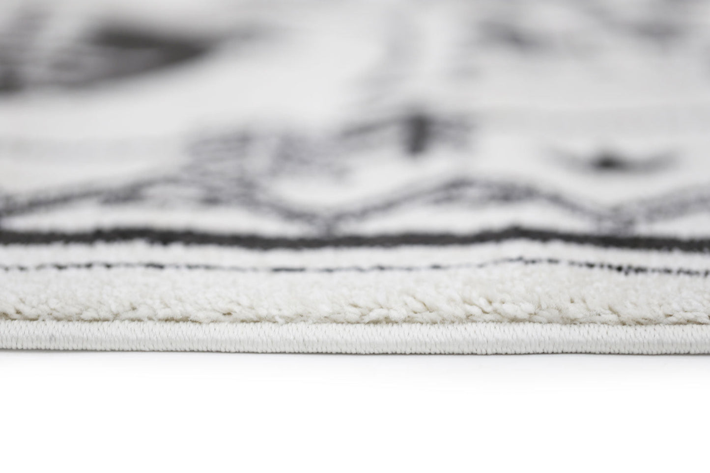 Petit Camping Adventures Black and White Kid Rug