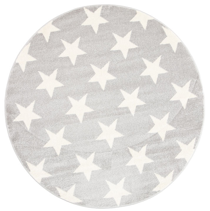 Petit Stars Charcoal and White Kids Rug
