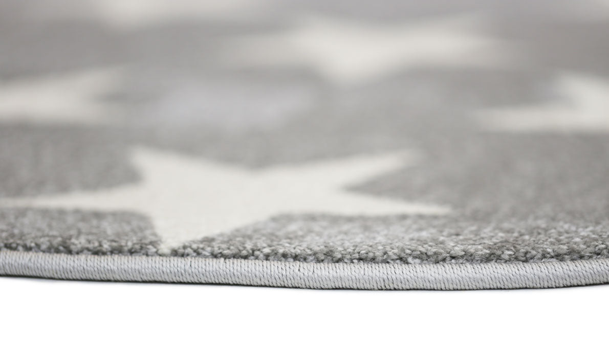 Petit Stars Charcoal and White Kids Rug