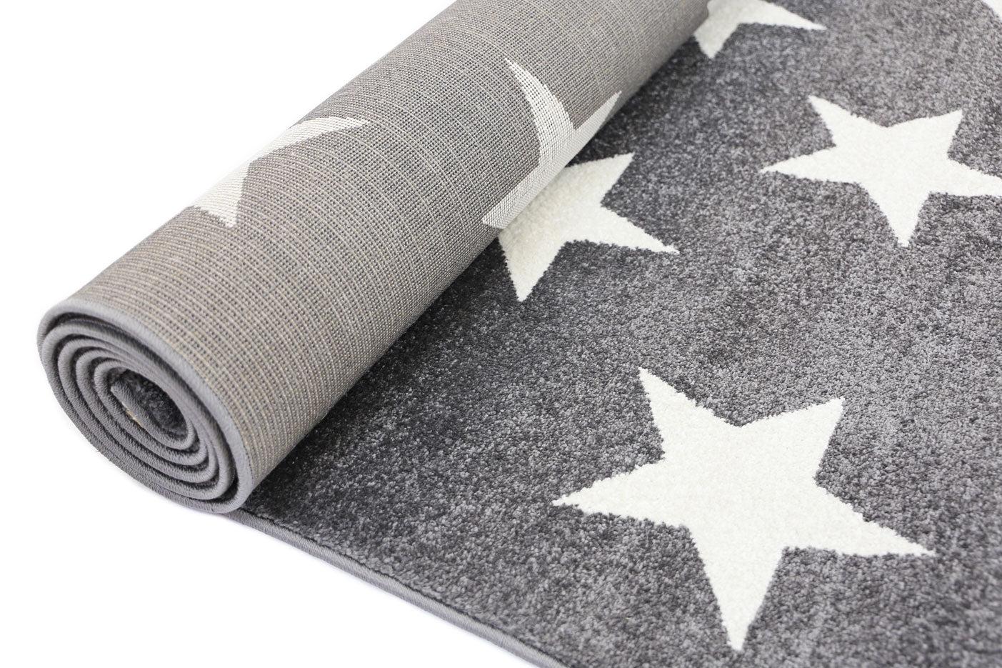 Petit Stars Charcoal and White Kids Rug
