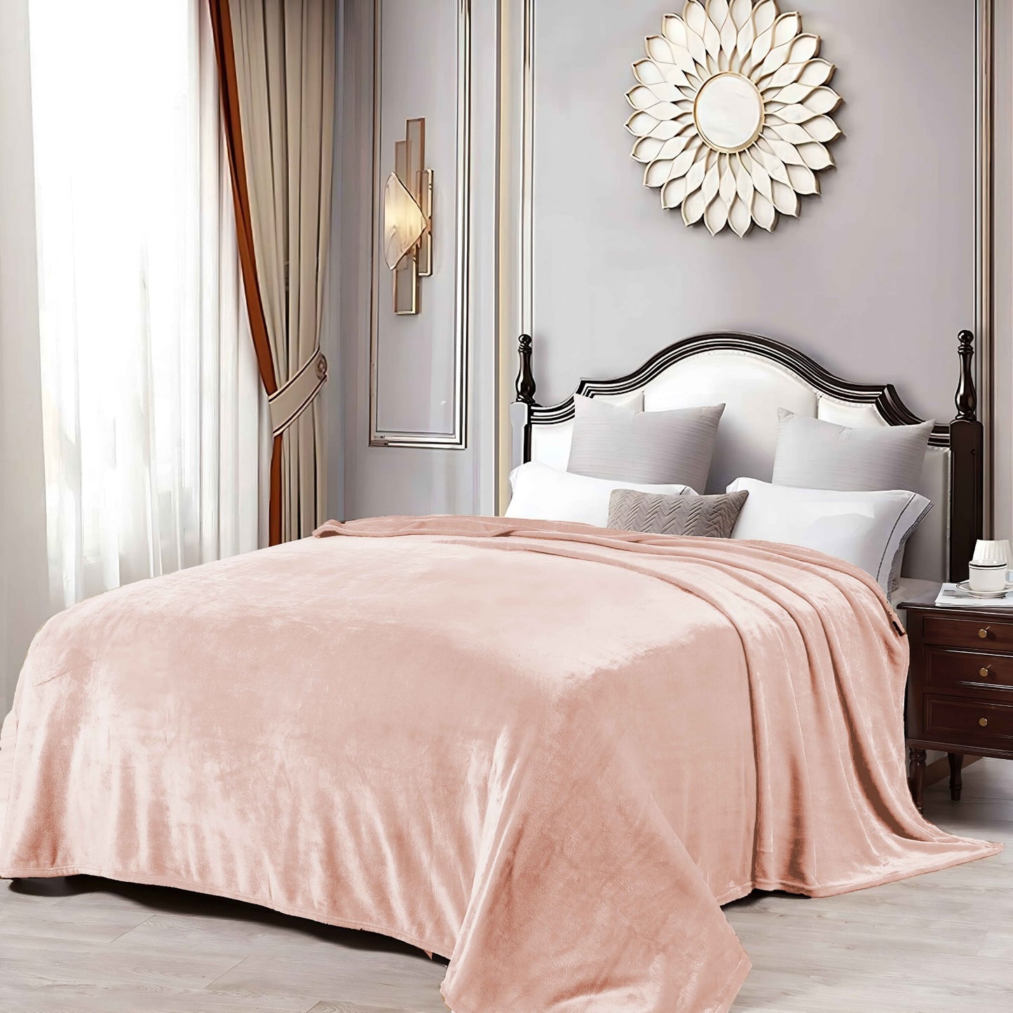 Formr Luxury Mink Blanket, Pink, 2.1m x 2.3m