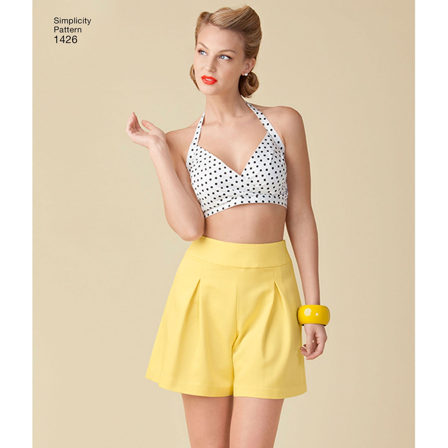 Simplicity Pattern 1426 Women's Vintage 1950's Bra Tops