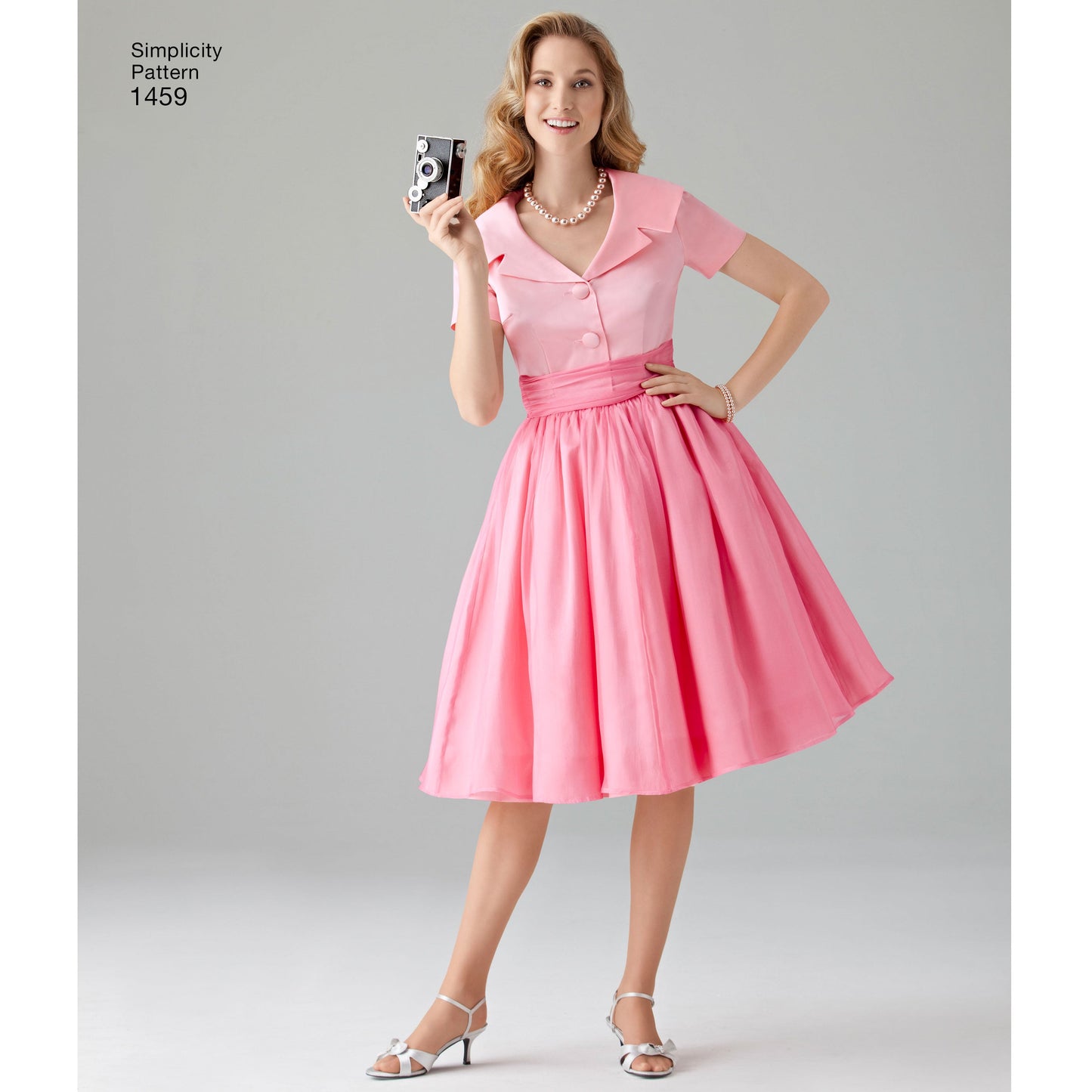 Simplicity Pattern 1459 Women's and Petite 1950's Vintage Dress
